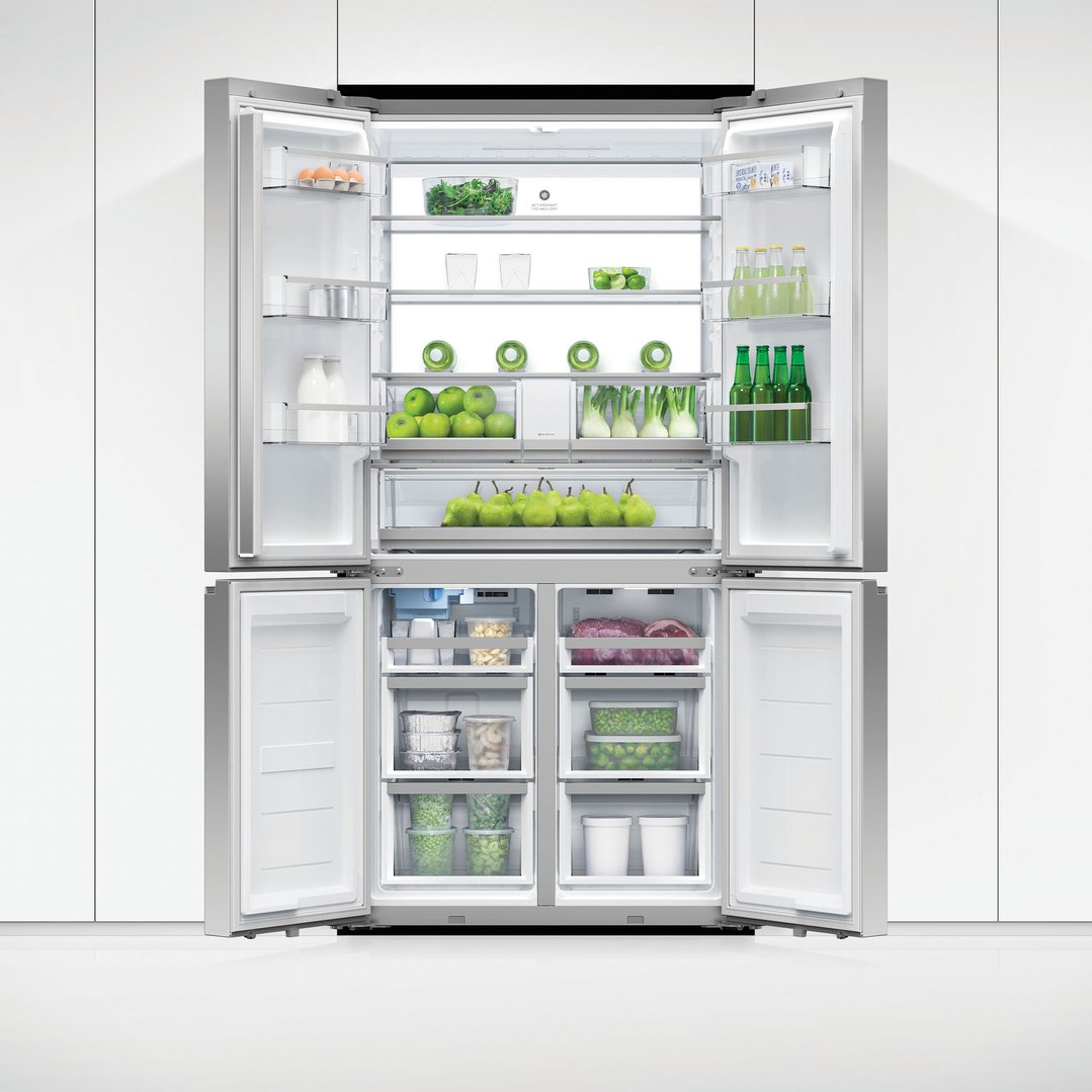 Fisher & Paykel 690L Series 7 Quad Door Refrigerator Freezer, Ice & Water RF730QNUVX1