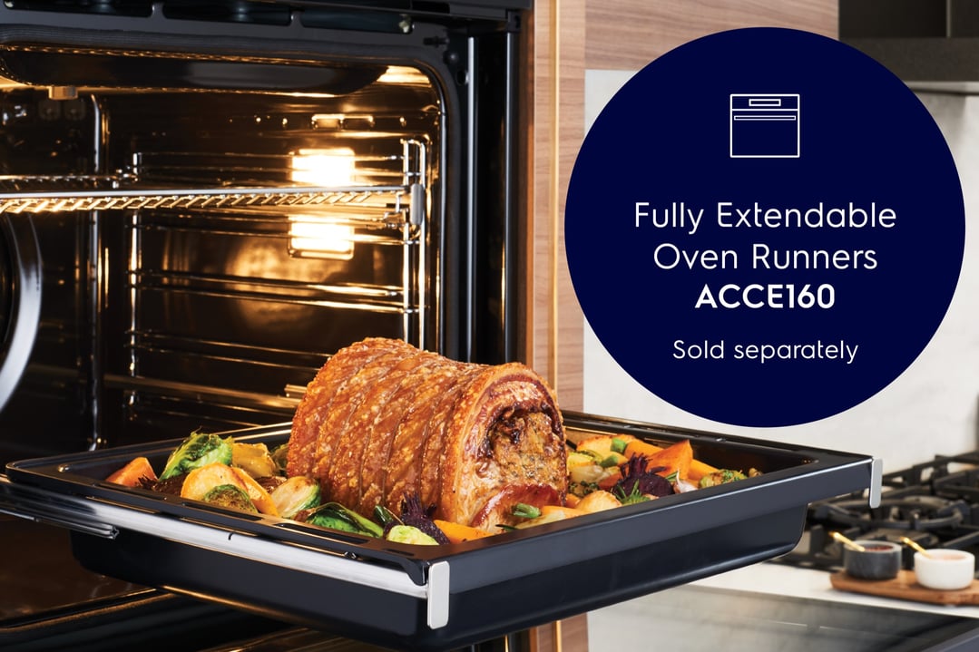 Electrolux 60cm Pyrolytic Oven with SteamBake, Black - 500 Series EVEP6615DF