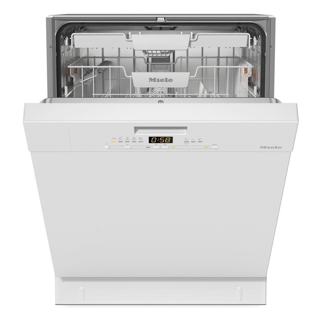 Miele 60cm Built-Under Dishwasher with QuickPowerWash Brilliant White G5000SCUBRWS