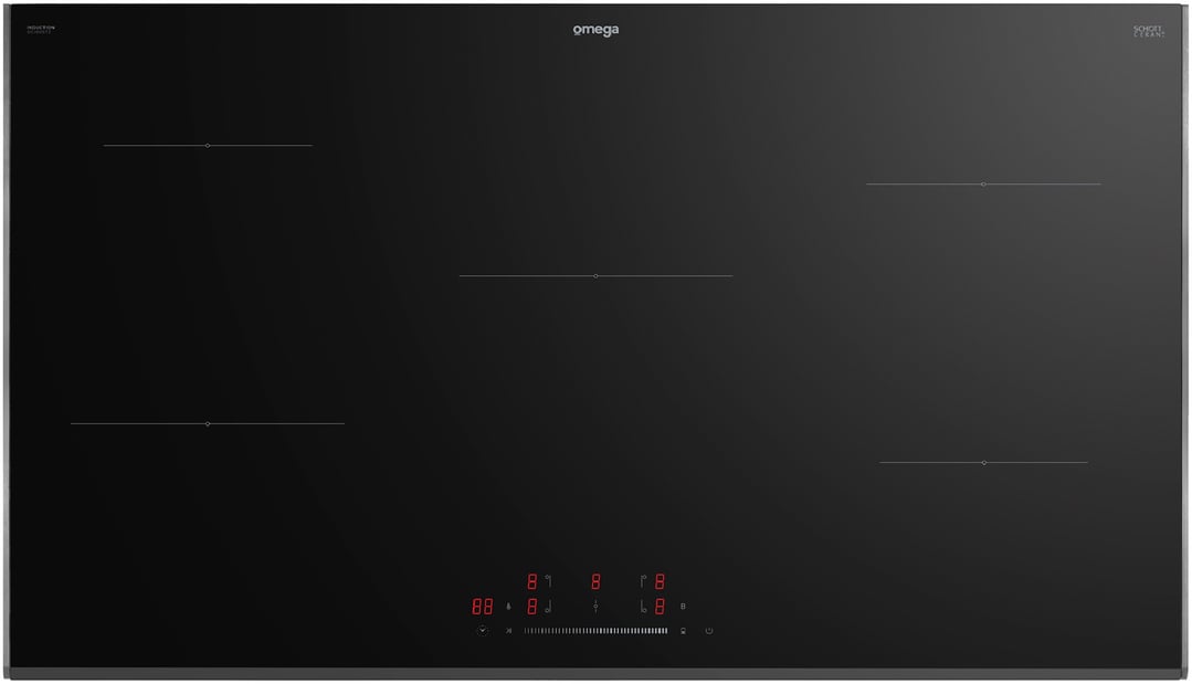 Omega 90cm 5 zone Induction Cooktop OCI905TZ