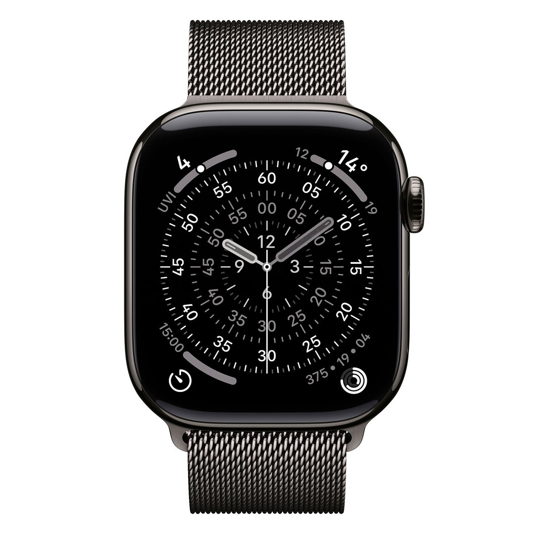 Apple Watch Series 11 42mm Slate Titanium Case GPS+ Cellular Slate Milanese Loop MF8U4X/A