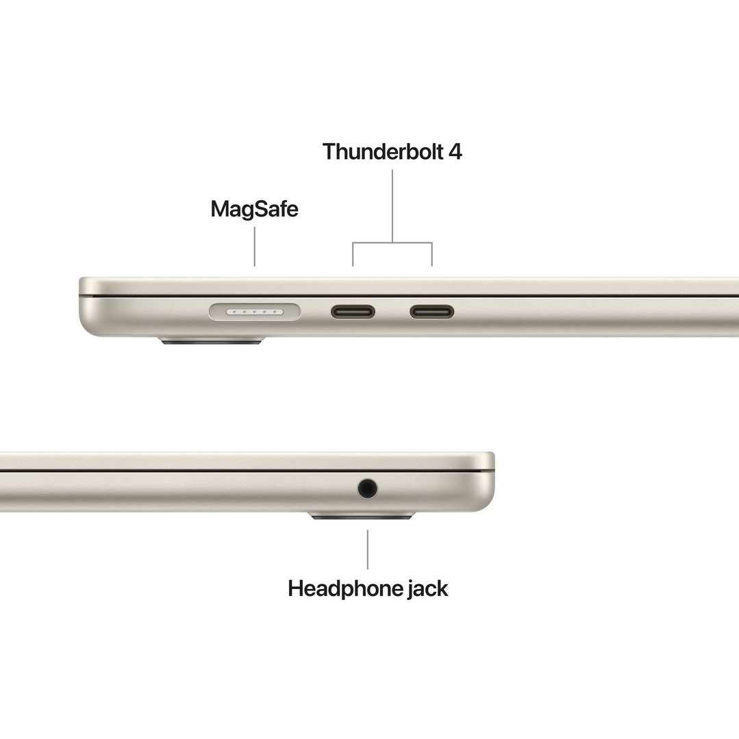 Apple 15" MacBook Air M5 chip with 10‑core CPU and 10‑core GPU, 24GB, 1TB SSD - Starlight MDVF4X/A