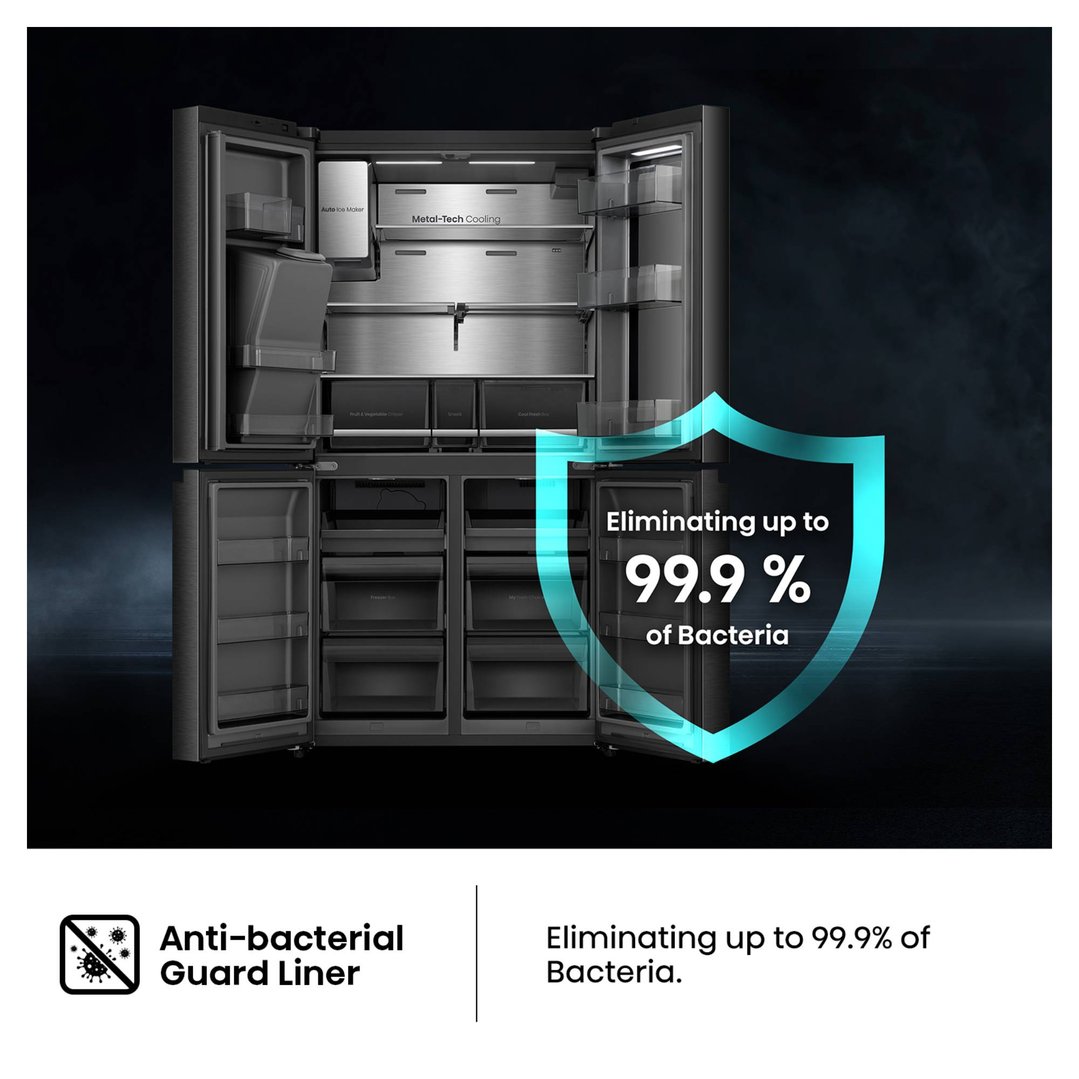 Hisense PureView 615L French Door Fridge HRCD615TBWV