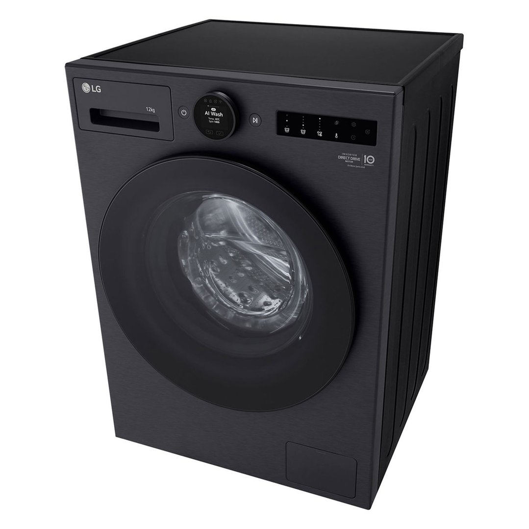 LG 12kg Series 9 Front Load Washer Matte Black - Steam+ WX9-1412MB