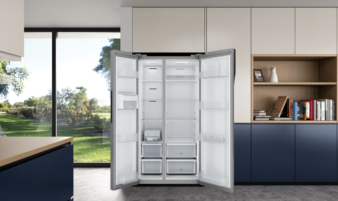 Westinghouse 624L Side by Side Fridge, Silver WSE6200SB