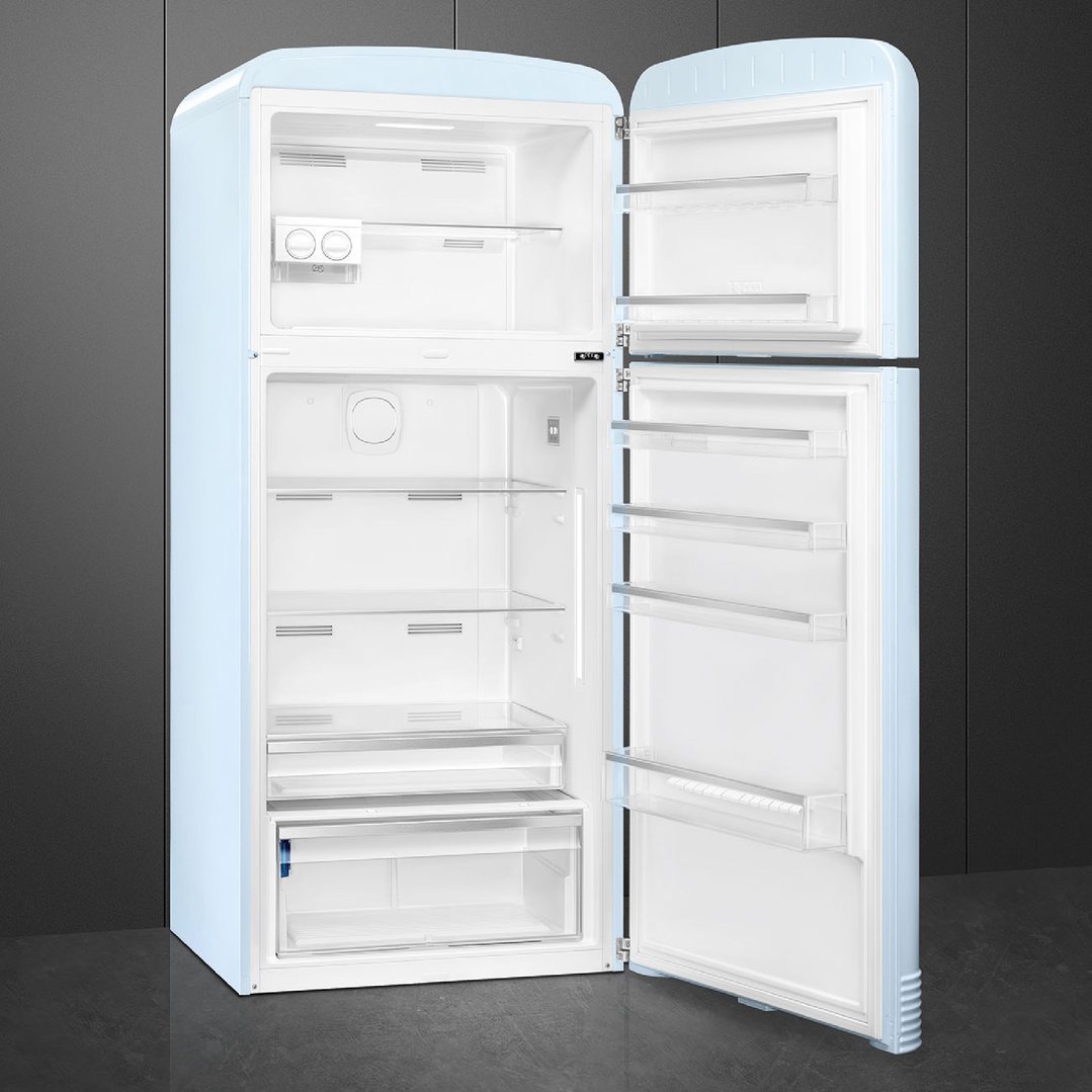 Smeg FAB 50 50’S Style Retro Refrigerator, Right Hand - Pastel Blue FAB50RPB5AU