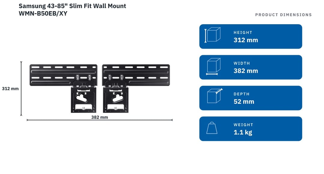 Samsung 43-85" Slim Fit Wall Mount WMN-B50EB/XY
