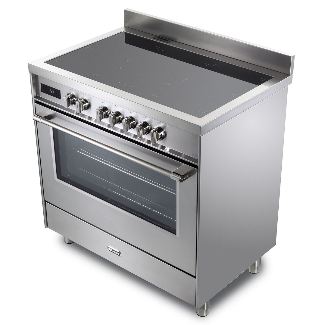 Delonghi 90cm Freestanding Deluxe Induction Cooker - Stainless Steel DEF1407INDSS
