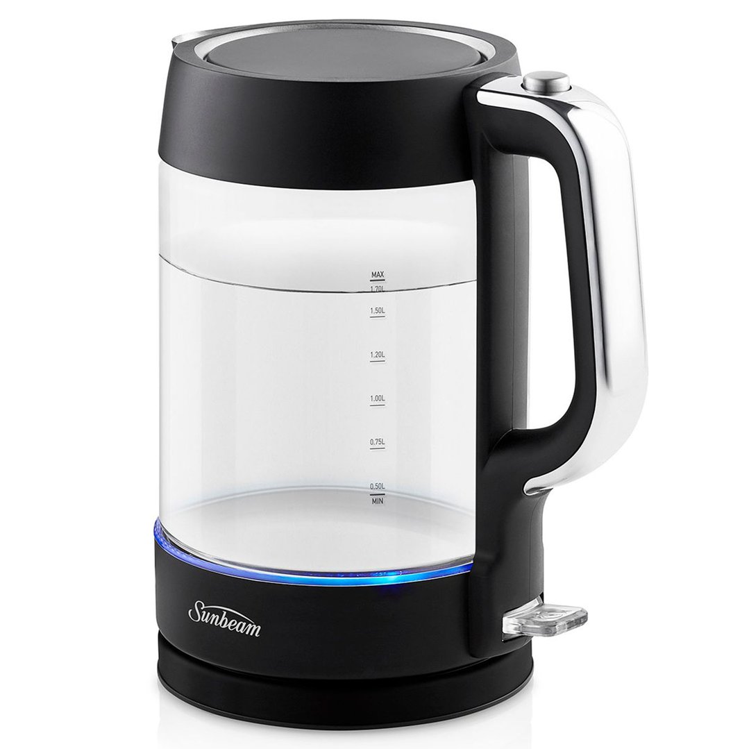 Sunbeam 1.7L Black Classics Glass Kettle. KE6450K
