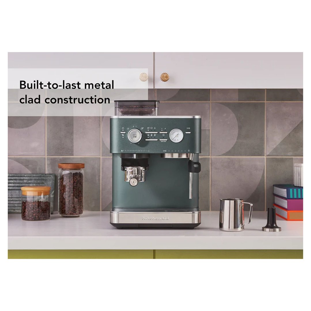 Kitchenaid Semi Automatic Espresso Machine with Burr Grinder Juniper 5KES6551AJP