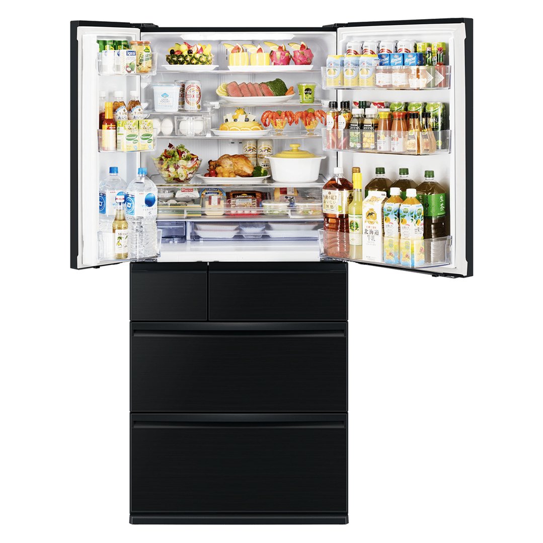Mitsubishi Electric 700L Multi Drawer Fridge - Black MR-WX700C-B-A