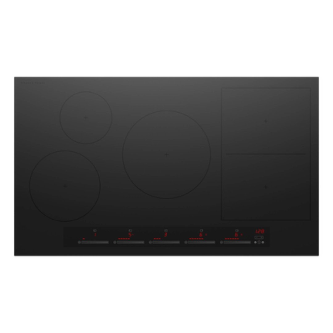 Fisher & Paykel 90cm Series 7, 5 Zone Induction Cooktop, SmartZone, Black CI905ZDTB5