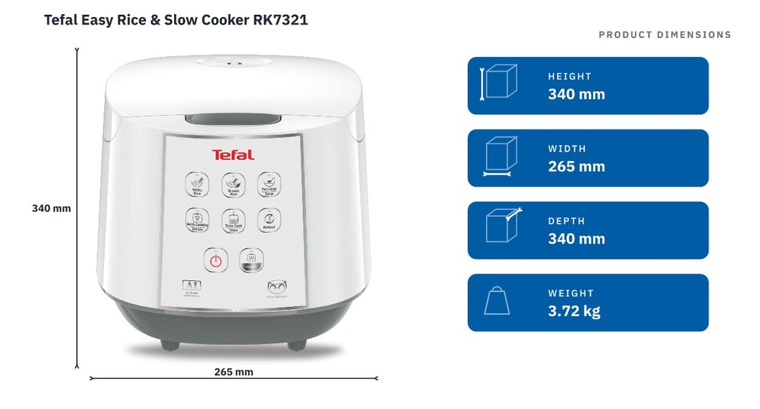 Tefal Easy Rice & Slow Cooker RK7321