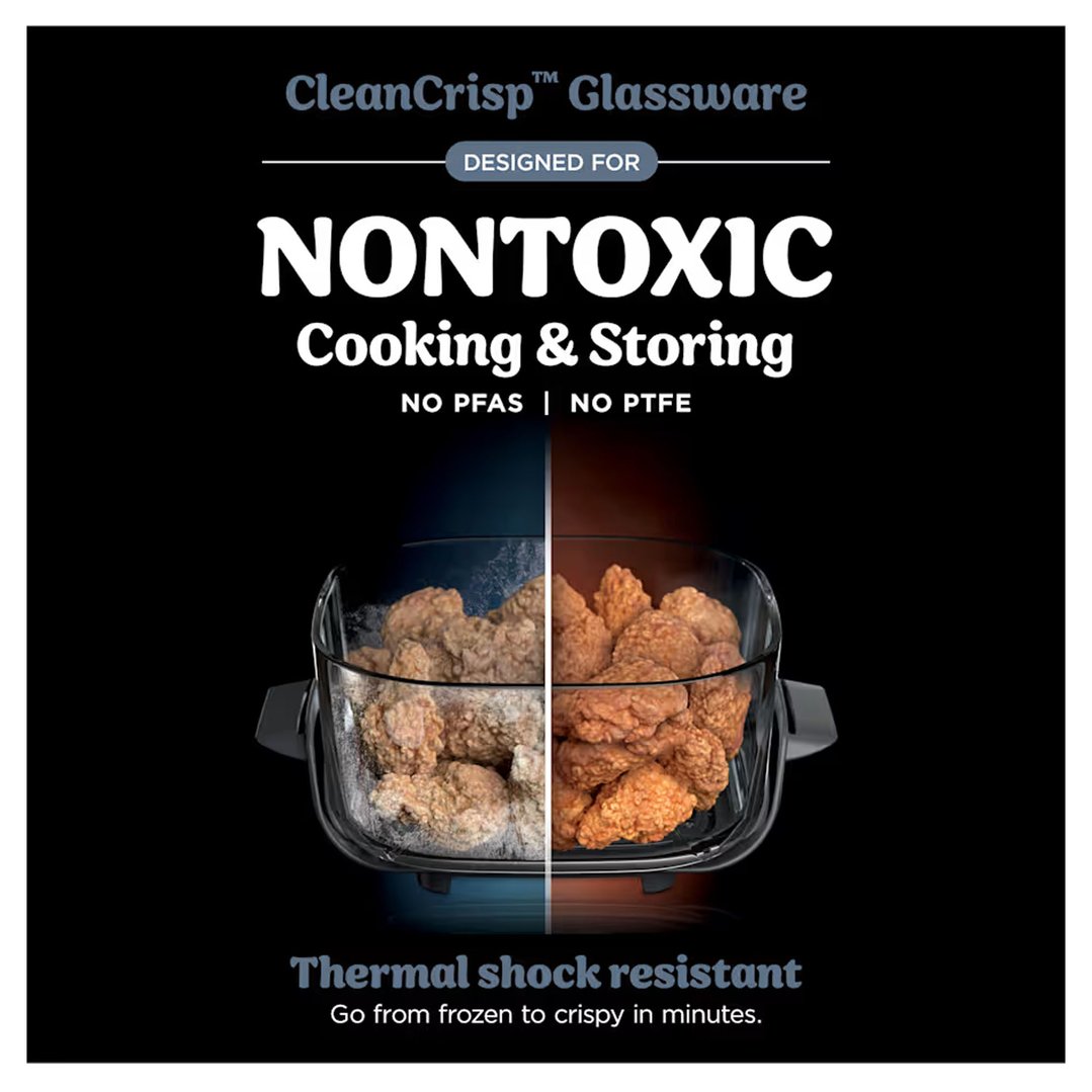 Ninja Crispi™ 4-in-1 Portable Glass Air Fryer Cyberspace FN101GY