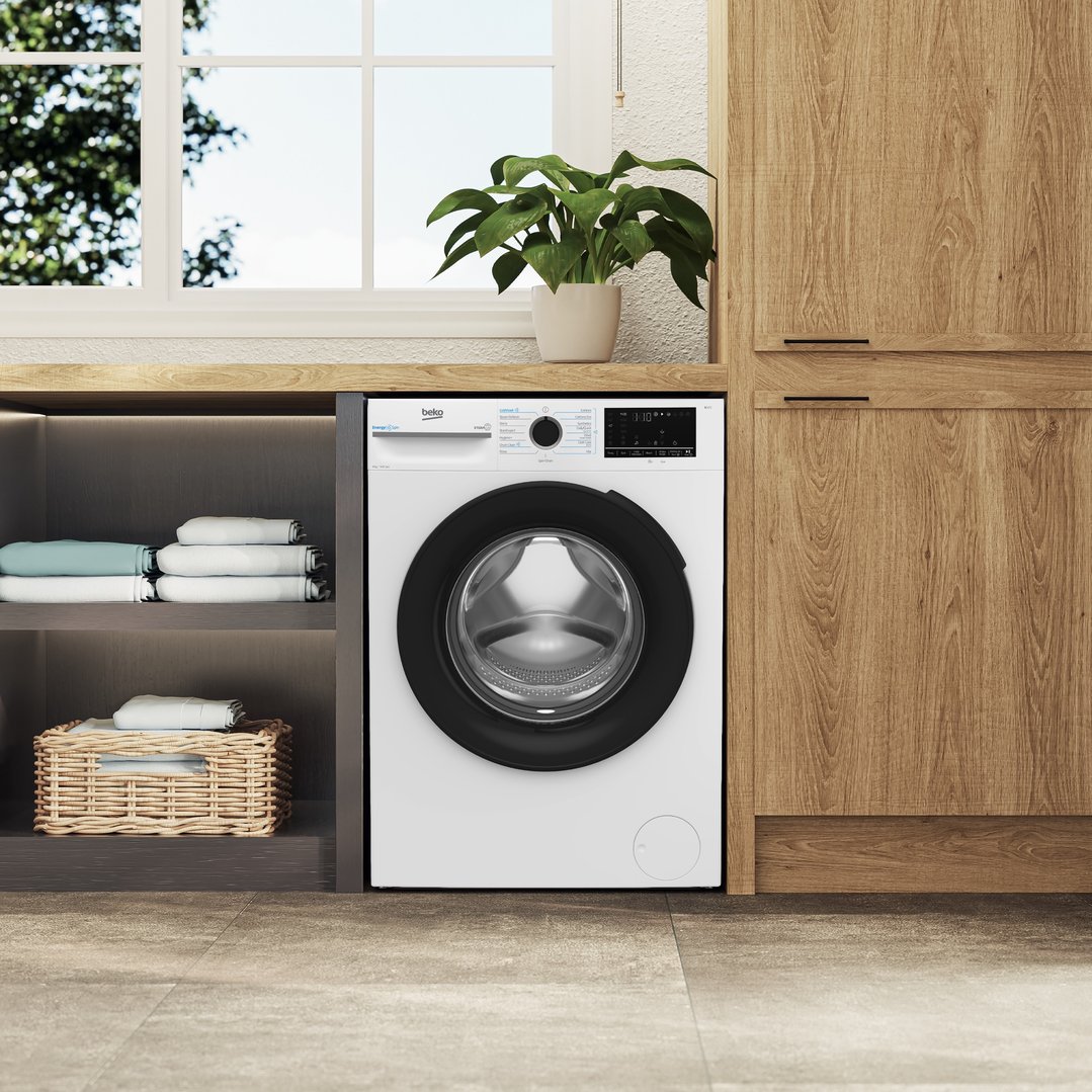 Beko 8kg Front Load Washing Machine with Steam White BFLB8010W
