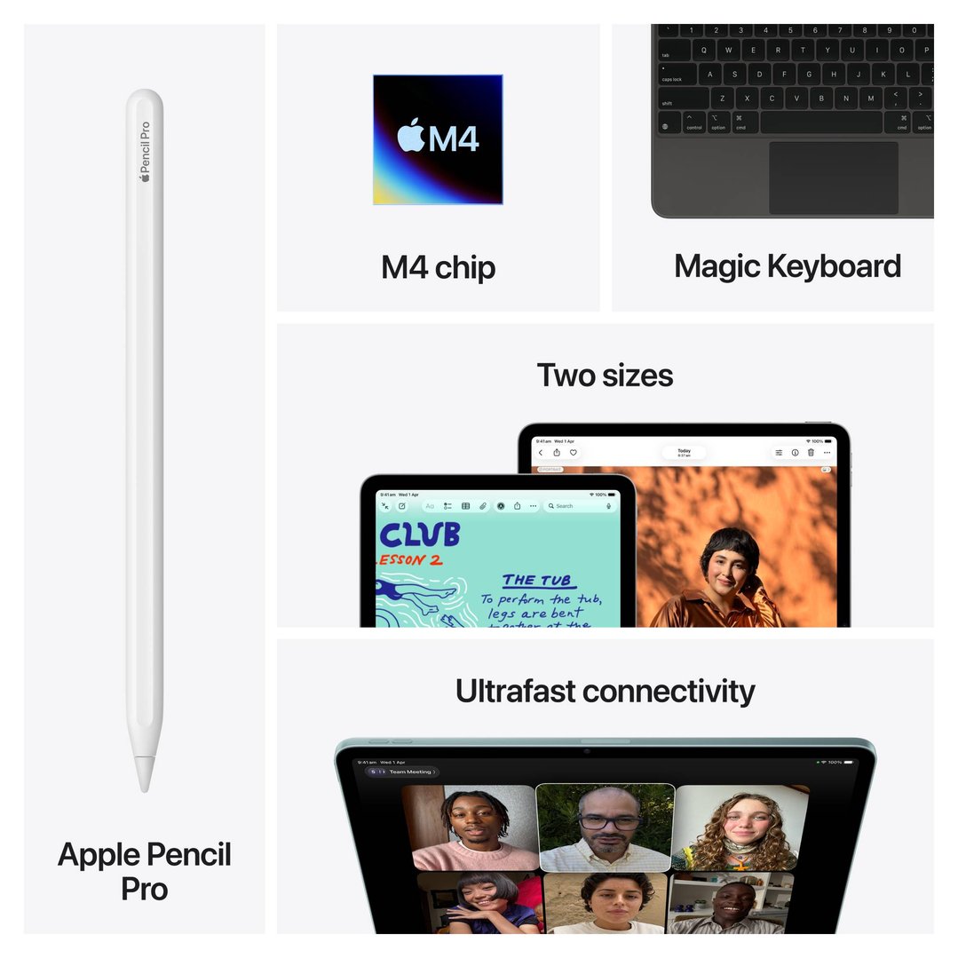 Apple iPad Air 13" M4 Wi-Fi + Cellular 128GB Starlight MH9F4X/A