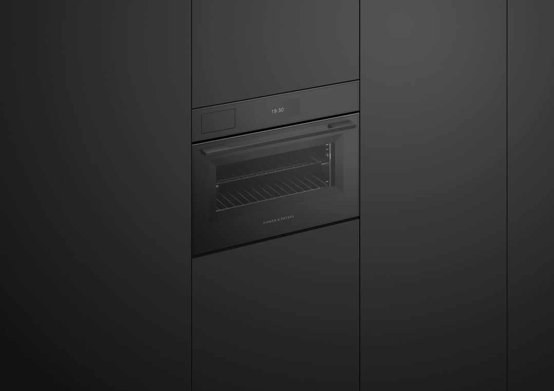 Fisher & Paykel 60cm Minimal Compact Combi-Steam Oven, Black OS60NAMVUB5