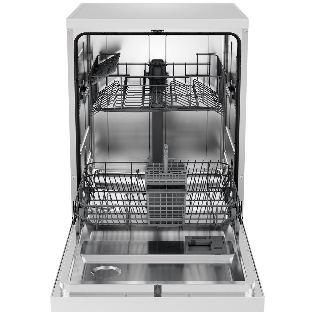 Haier 60cm 300 Series, Freestanding Dishwasher, White HDW13F0W1