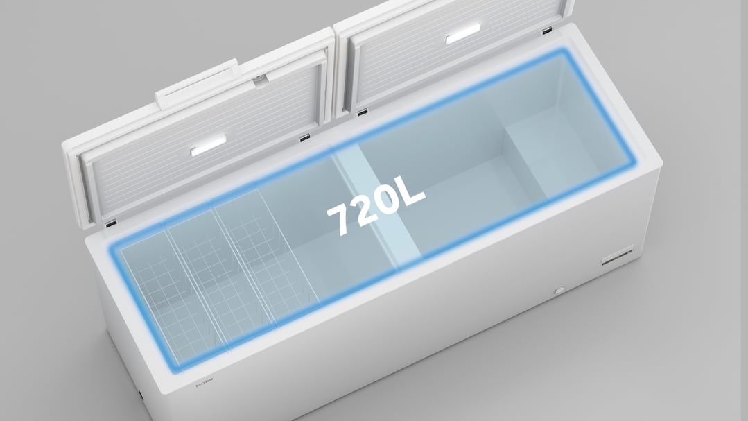 Haier 692L 300 Series Hybrid Chest Freezer White HCF720W