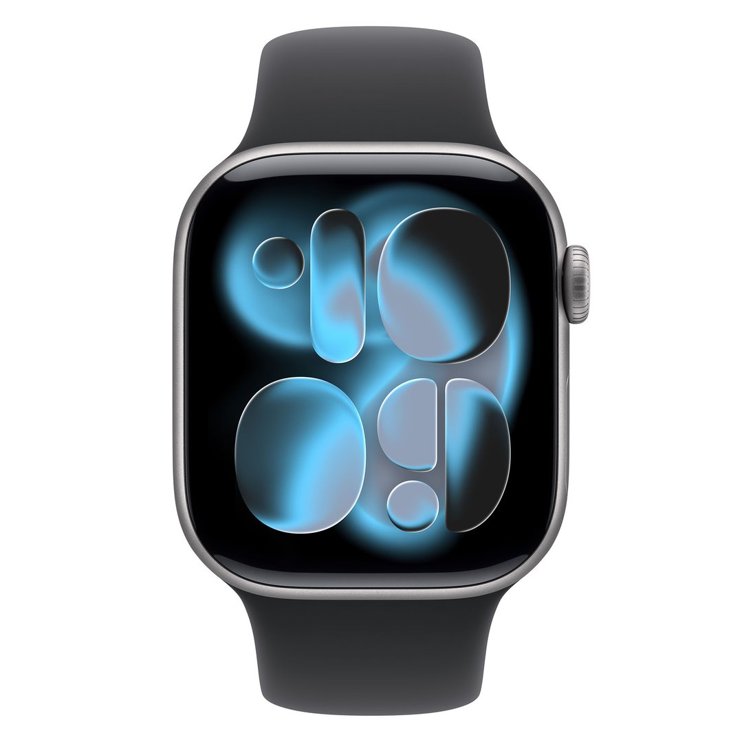 Apple Watch Series 11 42mm Space Grey Aluminium Case GPS Sport Band (M/L) (Black) MEQX4X/A