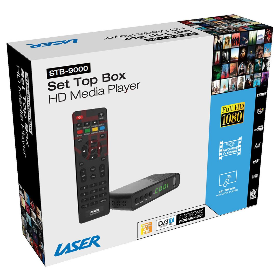Laser Digital Set Top Box Full HD Media Player STB9000675 Buy