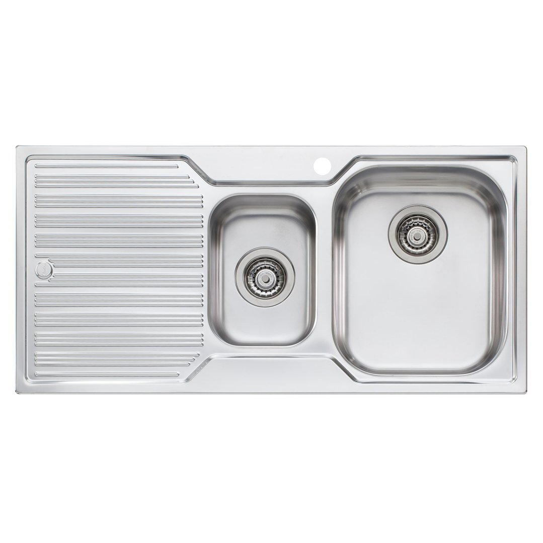 Oliveri 1 1/2 Double Bowl Right-Hand DZ102