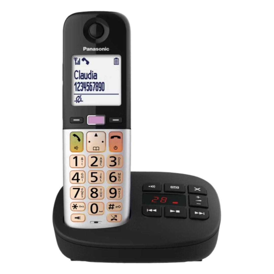 Panasonic Twin DECT Amplified Cordless Phone with TAM KXTGU432AZ