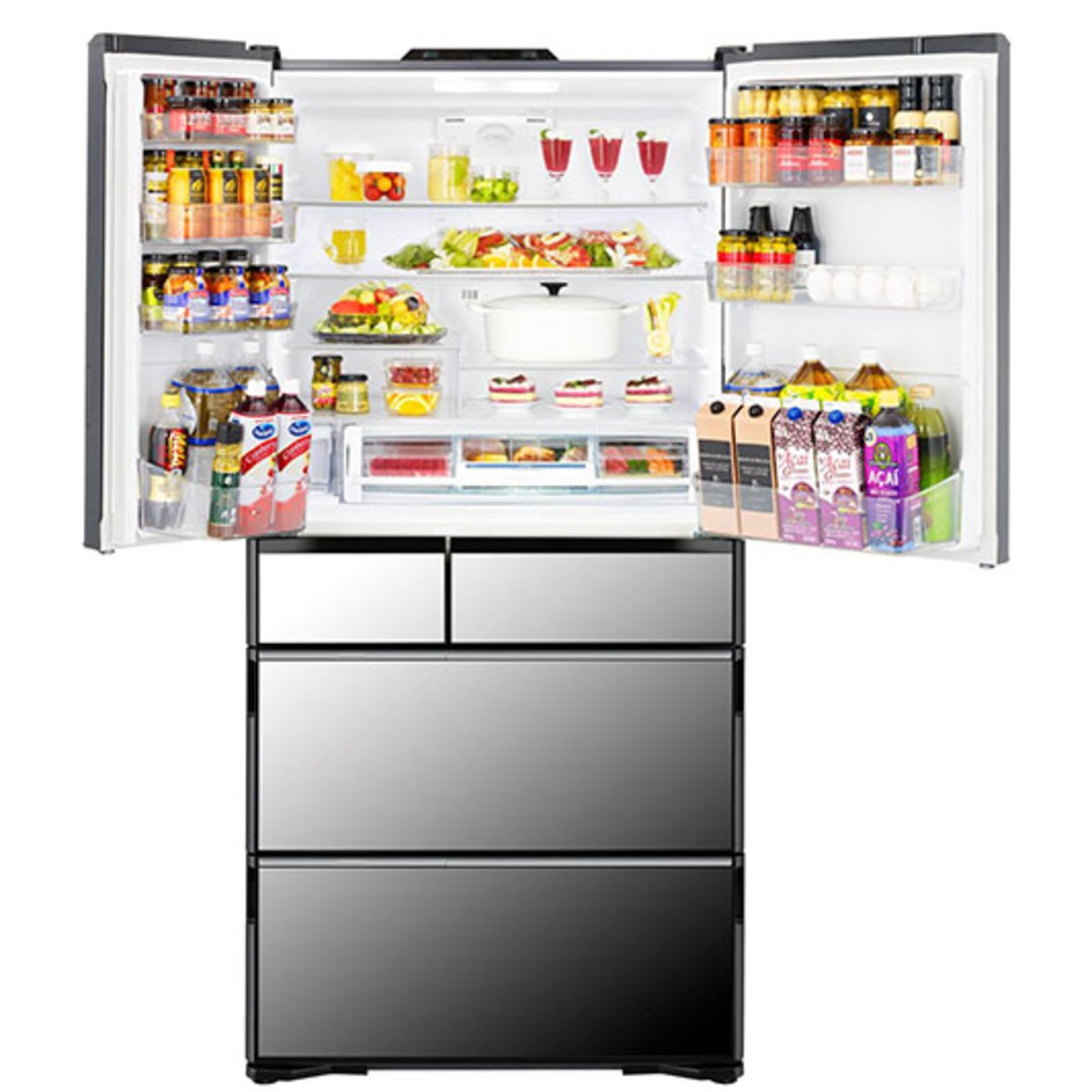 リリ！ Hitachi 735L Mirror Glass French Door Fridge RZX740KAX - Bing Lee