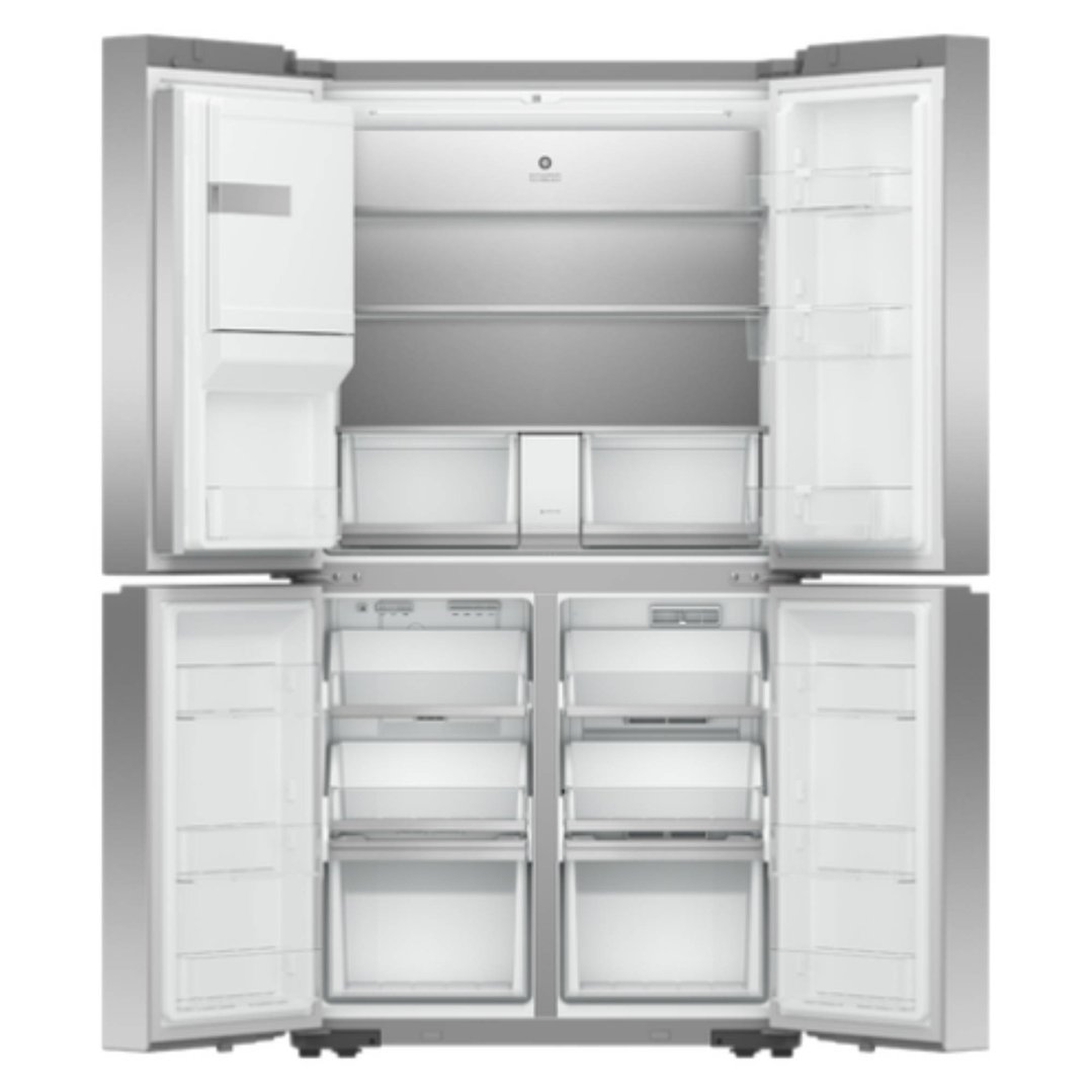 Fisher & Paykel 606L Series 7 Quad Door Ice and Water Refrigerator Freezer Stainless Steel RF620QNTVX1
