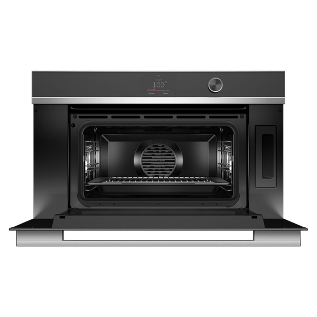 Fisher & Paykel 76cm Series 9 Contemporary Compact Combi-Steam Oven OS76NDTDX1