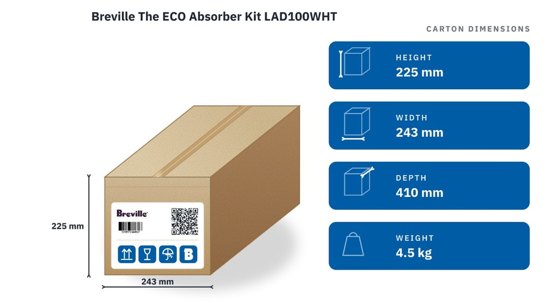 Breville The ECO Absorber Kit LAD100WHT