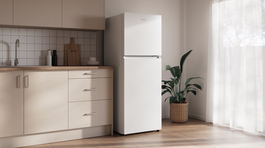 Haier 311L 300 Series Refrigerator White Top Freezer HRF330TW