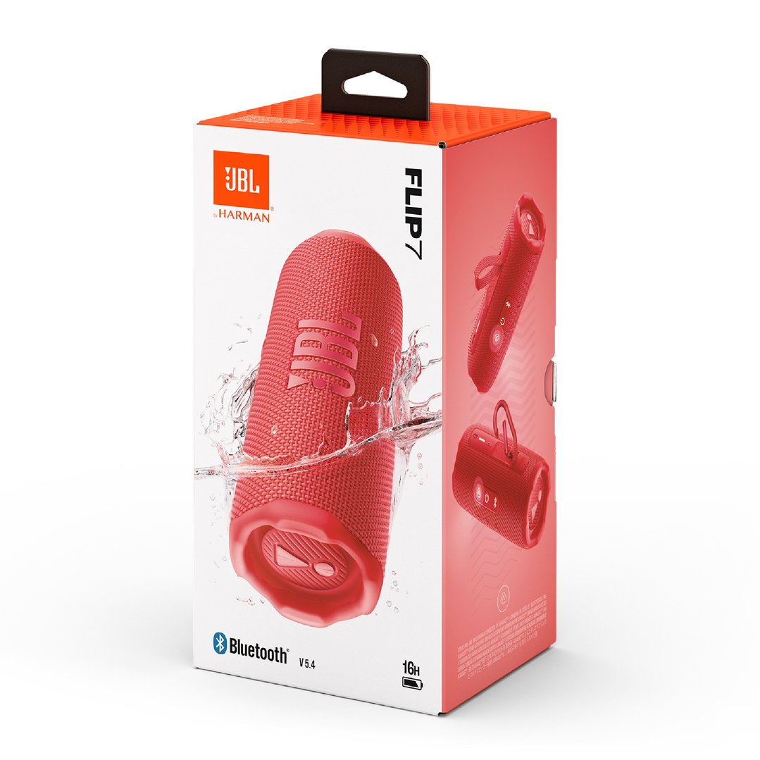JBL Flip 7 Portable Waterproof Bluetooth Speaker - Red JBLFLIP7RED