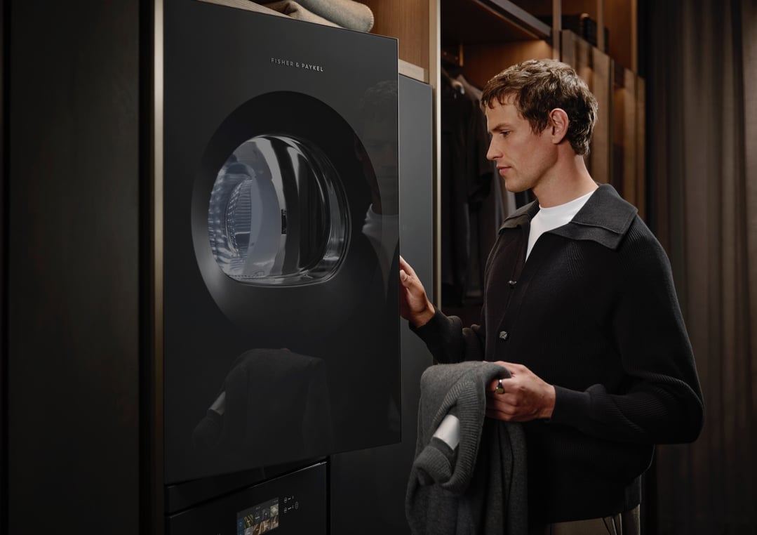 Fisher & Paykel 10kg Series 11, Minimal Display-free Heat Pump Dryer, Woolmark Blue, Grey Glass DH1060YLZB5