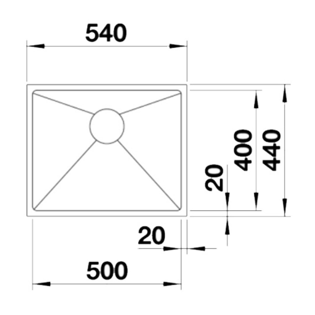 Blanco Undermount Sink QUATR15500IUK5