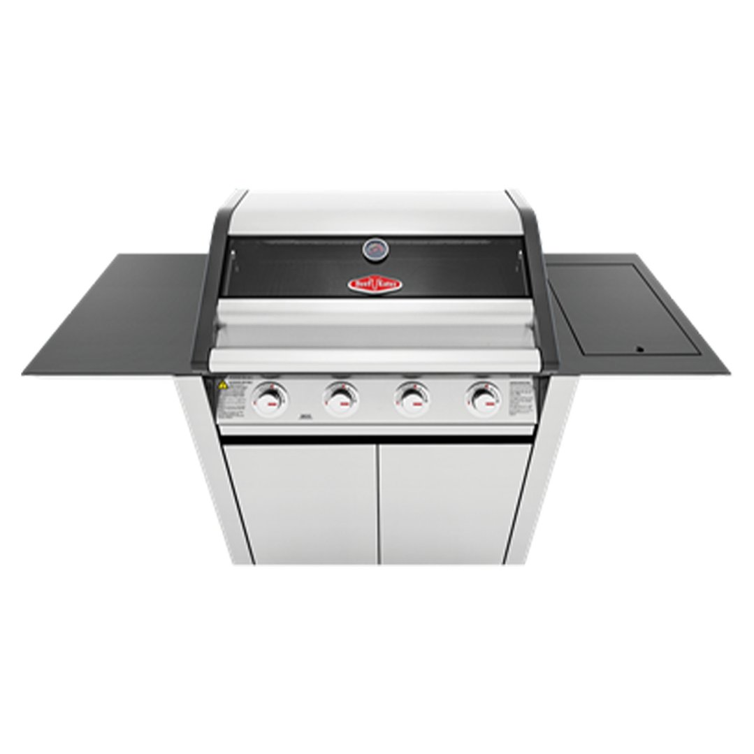 Beefeater 1600 Series 4 Burner BBQ, Side Burner & Trolley, Stainless Steel BMG1641SA