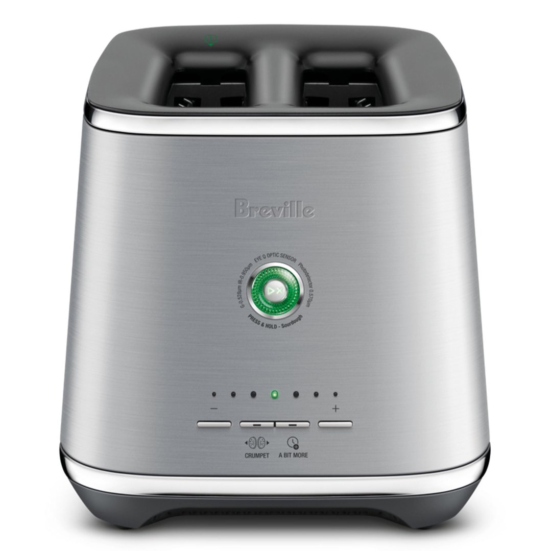 Breville the Eye Q 850 Auto 2 Slice Toaster - Brushed Stainless BTA850BSS