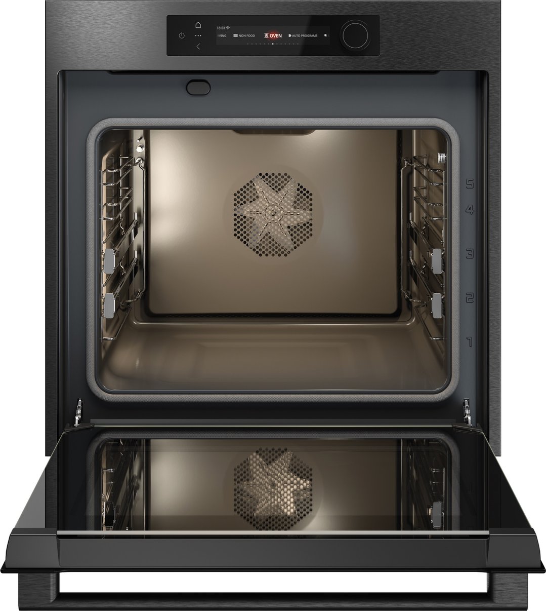 ASKO Craft Frame 60cm Pyrolytic Oven - Black Steel OTP66BSH-AU