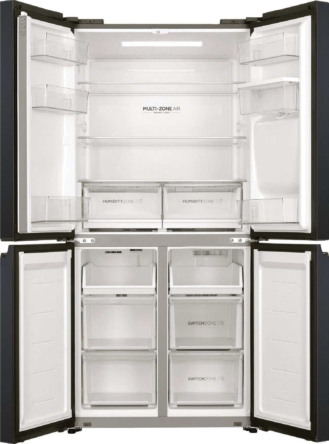 Haier Quad Door Refrigerator Freezer, 508L, Water HRF580YHC
