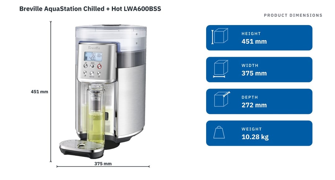Breville AquaStation Chilled + Hot LWA600BSS