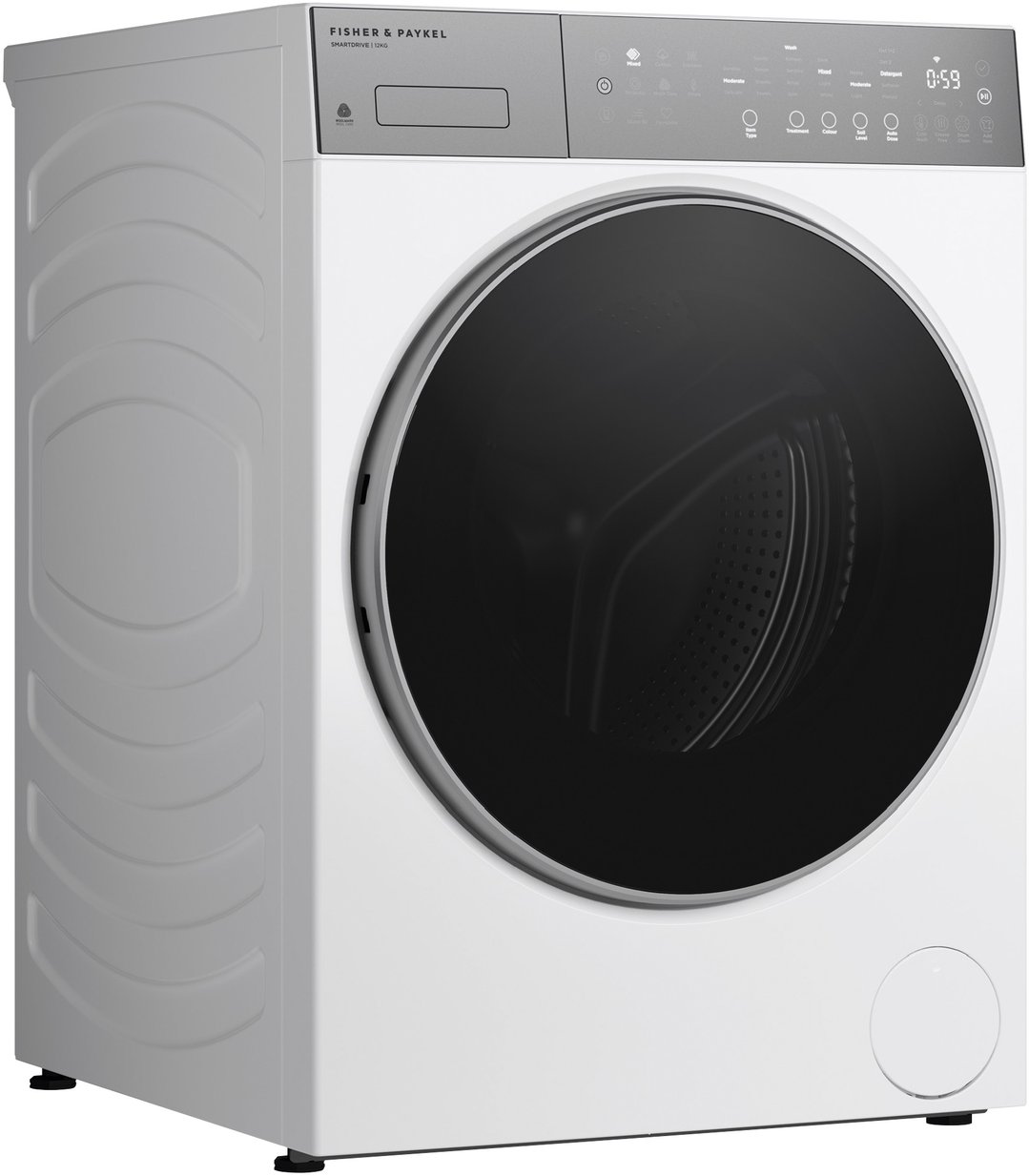 Fisher & Paykel 12kg Series 5 Contemporary Front Loader Washer - White WH1260P5