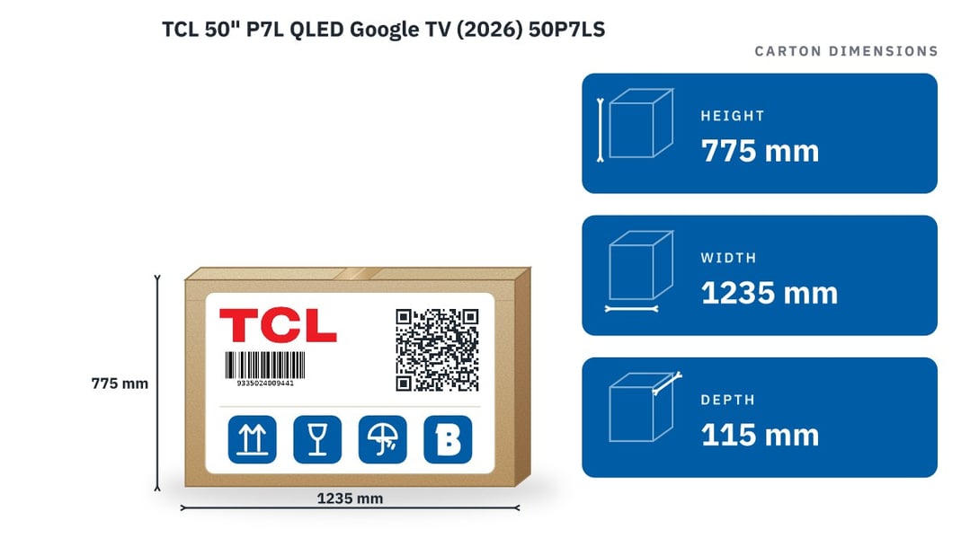 TCL 50" P7L QLED Google TV (2026) 50P7LS