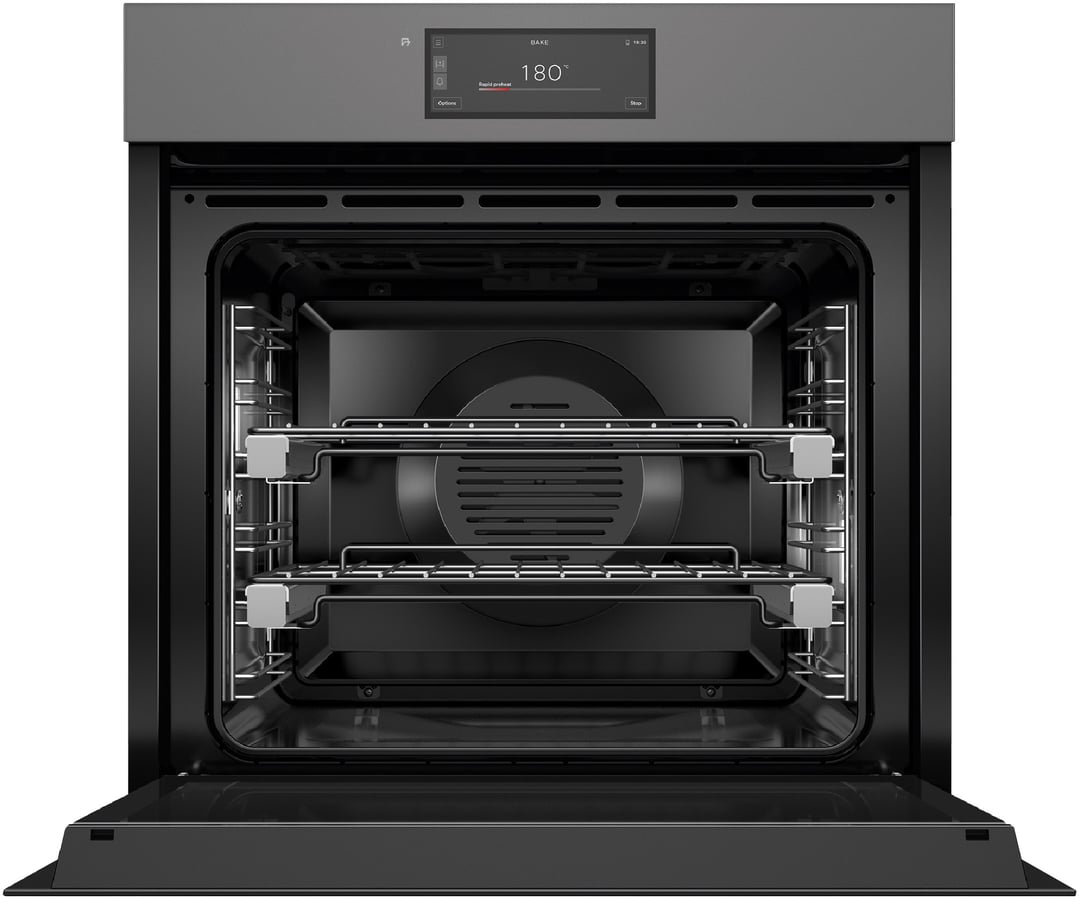 Fisher & Paykel 60cm Minimal Handleless Pyrolytic Oven, Grey OB60SAMPUNG5
