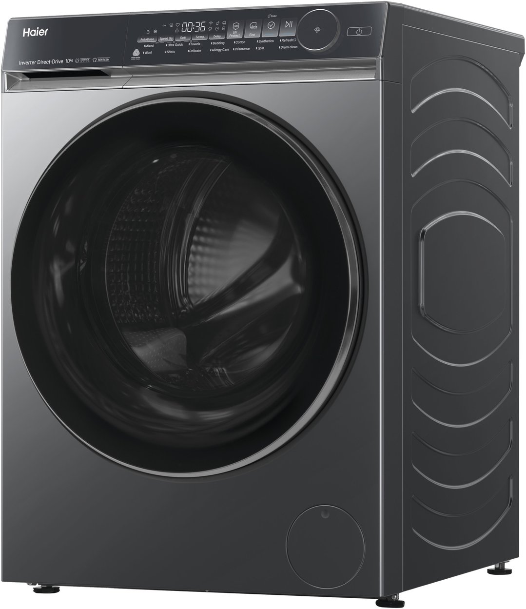 Haier 10kg 500 Series Dark Front Load Washing Machine HWF10NB1