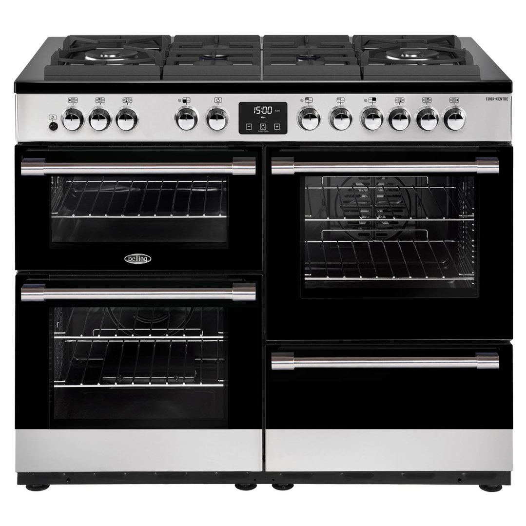 Belling CookCentre Deluxe 110cm GasThroughGlass Range Cooker
