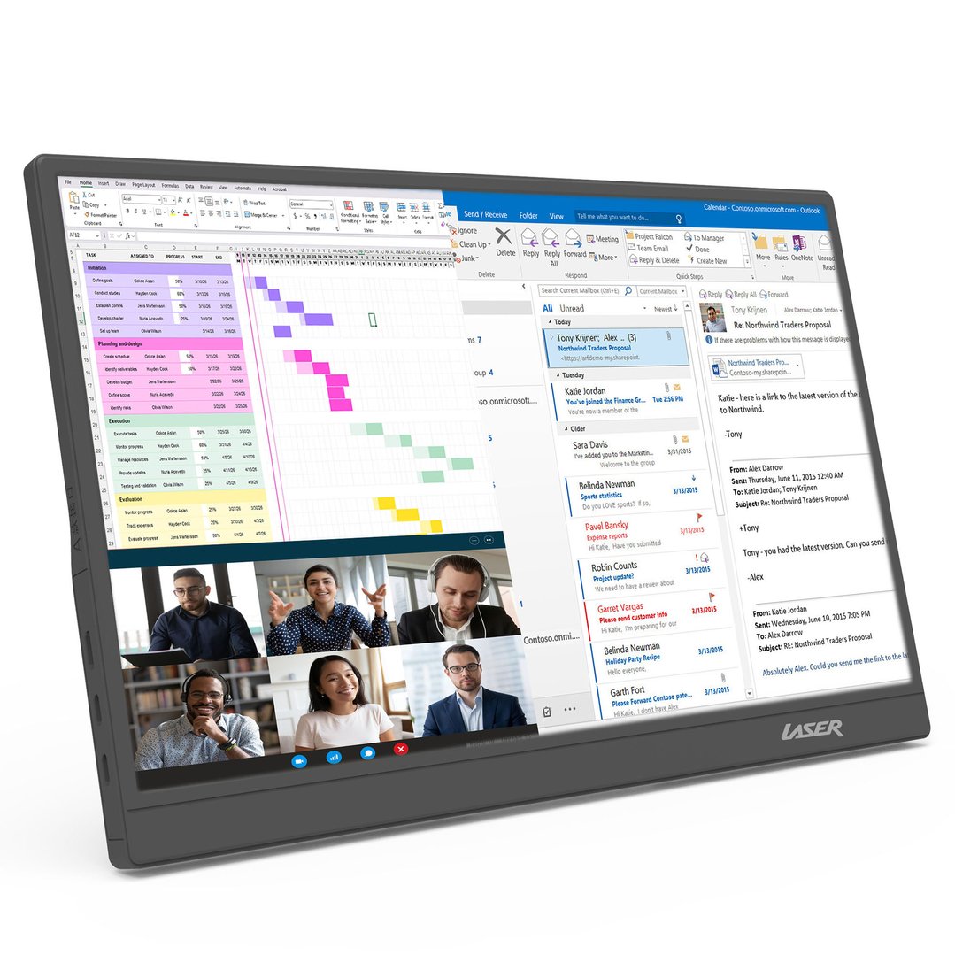 Laser 15.6” Portable Monitor PC-15PTMB-209