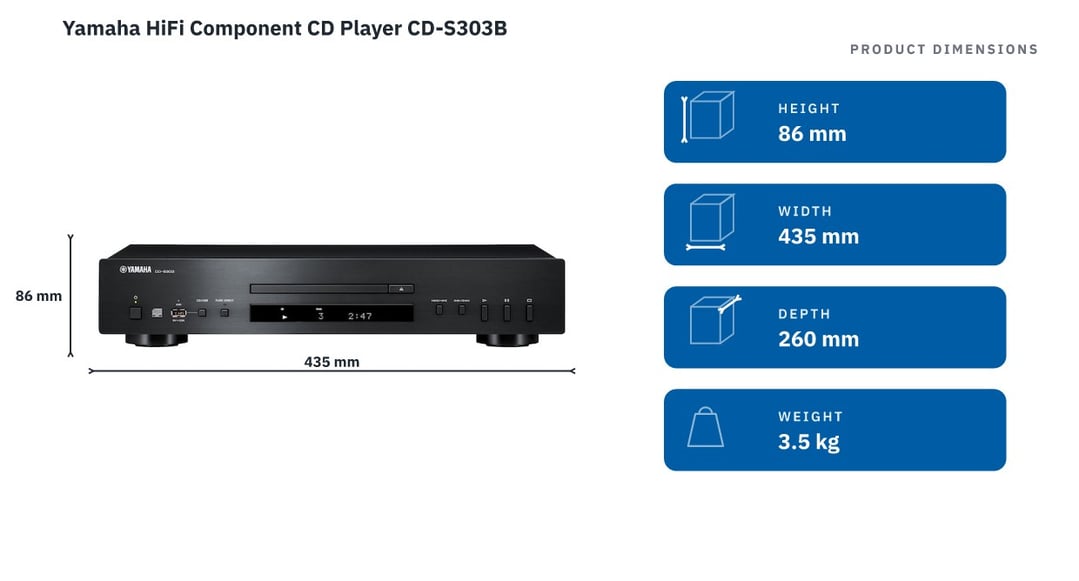 Yamaha HiFi Component CD Player CD-S303B
