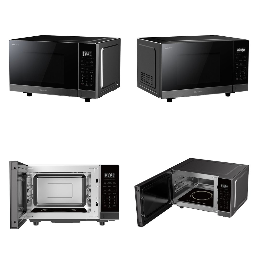 Hisense 30L 1000W Inverter Dark Stainless Flatbed Microwave w/ Grill HMBS3010PFG