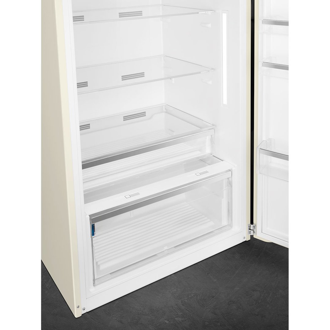 Smeg FAB 50 50’S Style Retro Refrigerator, Right Hand - Cream FAB50RCR5AU