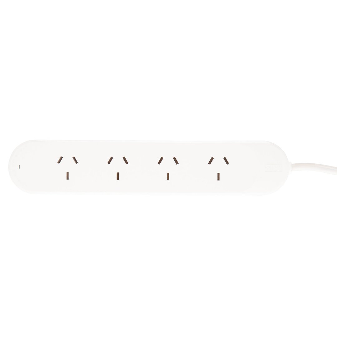 Hpm 4 Outlet Surge Protected powerboard white - 175 Joules R105PA